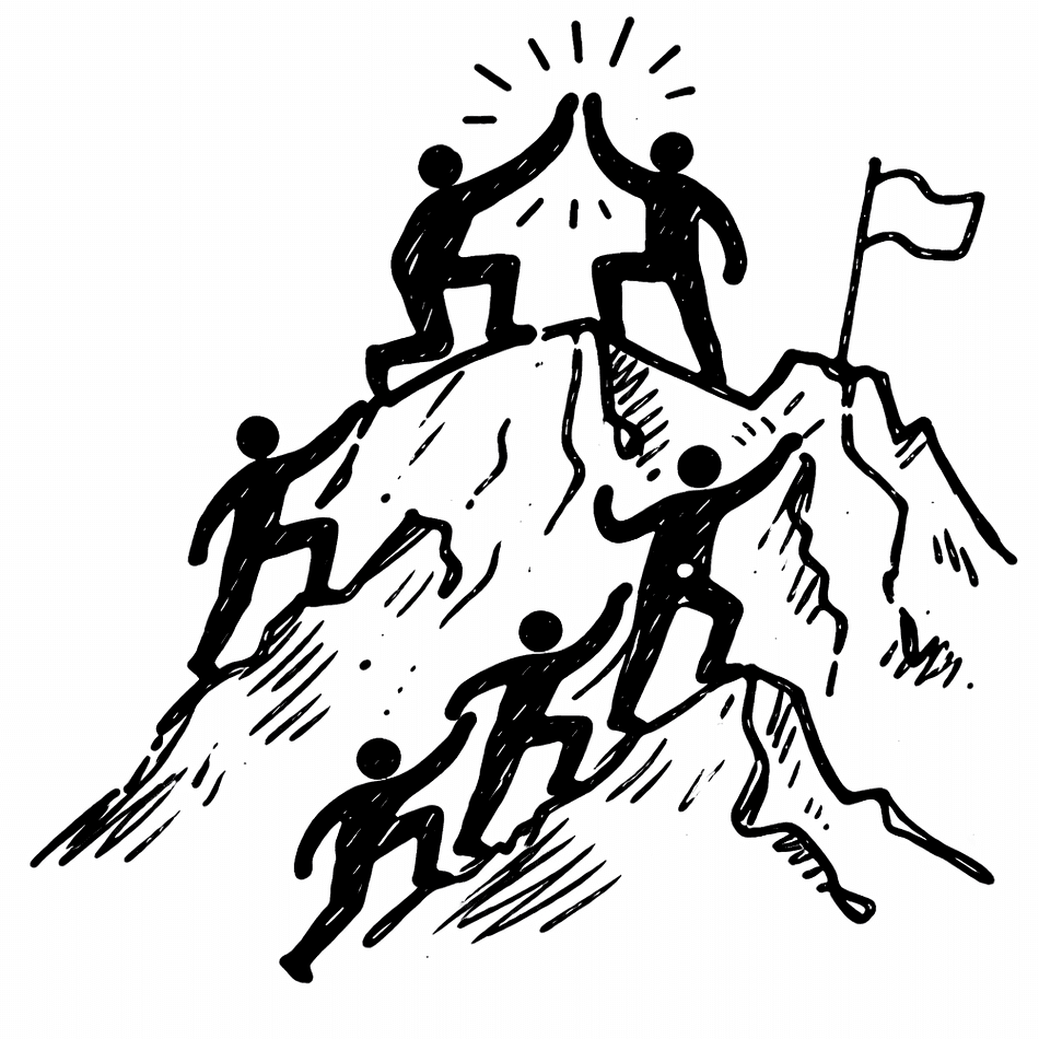 Team fundraising illustration